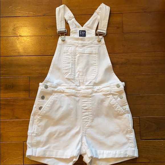 GAP Pants - Gap White Denim Overall Shorts
